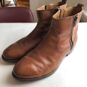 Saks Fifth Avenue - Leather zip-up ankle boots